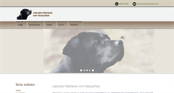 Desktop Screenshot of labrador-vom-nassachtal.de