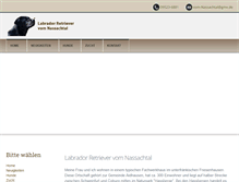 Tablet Screenshot of labrador-vom-nassachtal.de